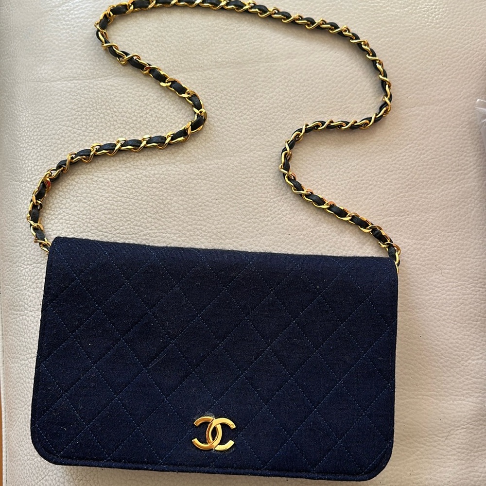 2002 vintage Chanel Jersey Knit Flapbag